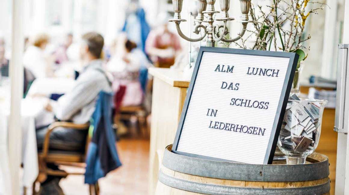 Alm Lunch 02 im Schlossrestaurant Zentgraf in Gifhorn